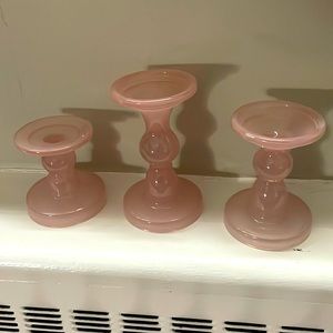 Candle holders x3